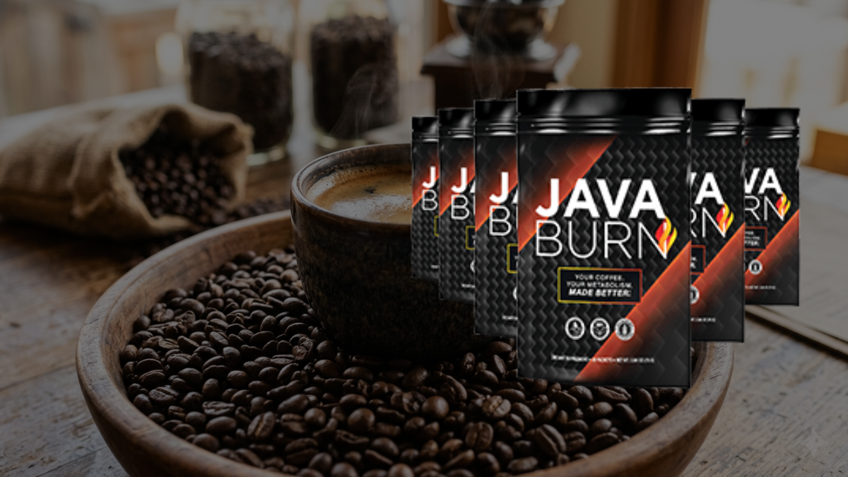 Coffee cup with metabolism booster powder representing Java Burn supplement