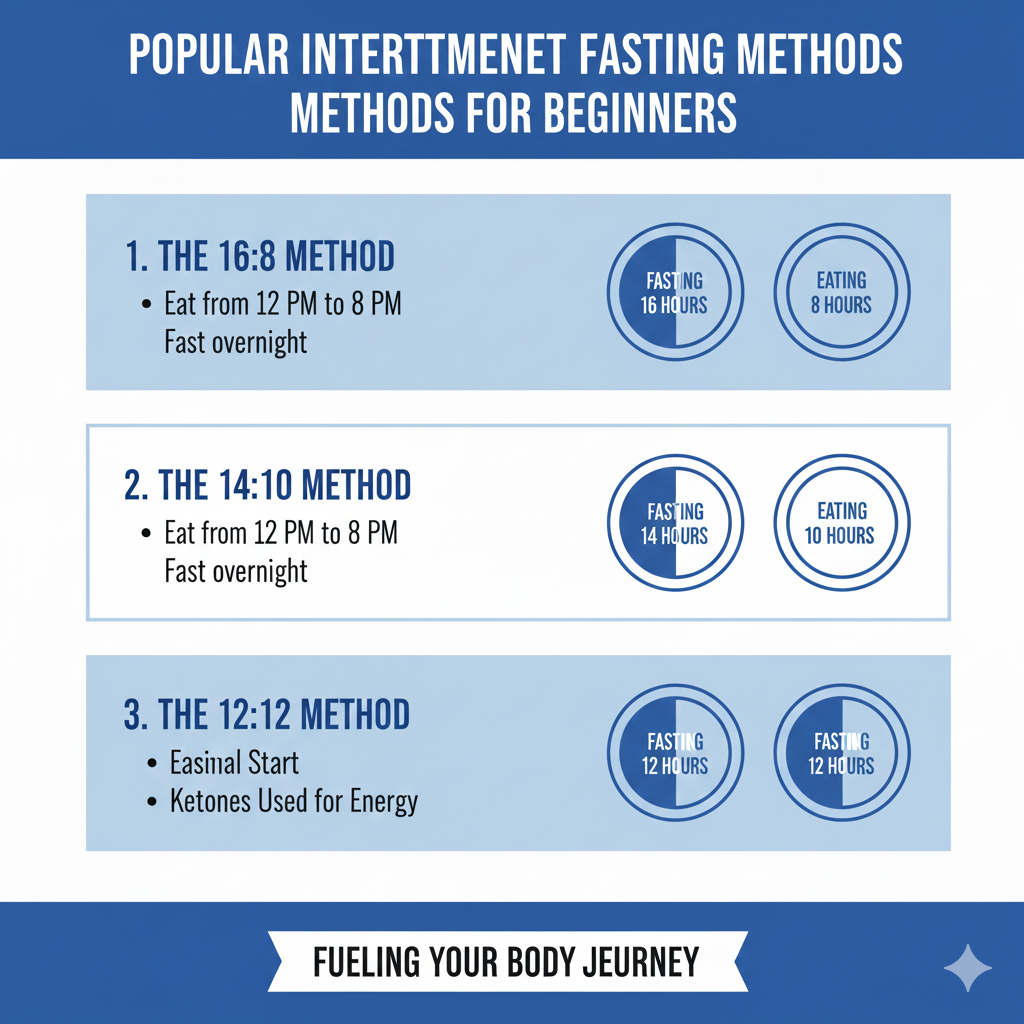 Intermittent fasting methods 16:8 and 14:10 for beginners
